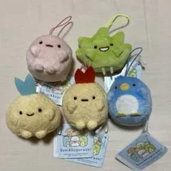 すみっコぐらし　ばんざいゴムひも付きマスコット　Part2 コンプリート