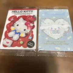 ハローキティ シナモロール ぷっくりバルーン　フラワーティータイム　ウエハース