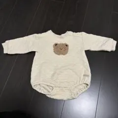 くま付きロンパース 80サイズ