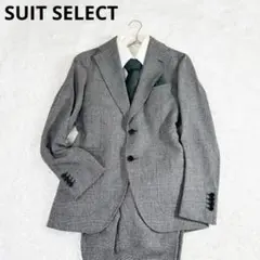 682 スーツセレクト メンズ スーツ セットアップ 4点セット 千鳥格子柄