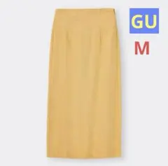 【GU】レースアップ ナロー ミディー スカート