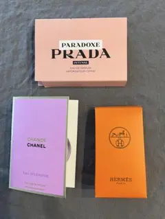 香水サンプルセット プラダ・シャネル・エルメス