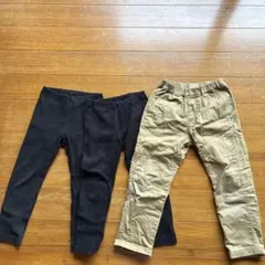UNIQLO キッズ・ベビー ロングパンツ 3本セット 110cm