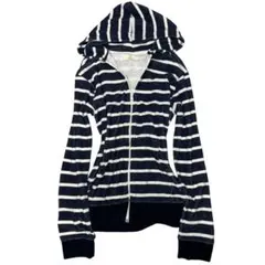 00s archive ボーダージップパーカー 平成 グランジ ノームコア