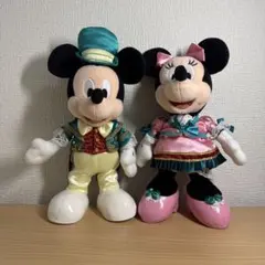 オルゴール 首振り ミッキー ミニー ディズニー Sankyo 人形 レア 希少