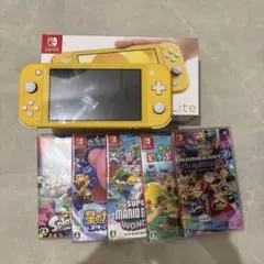 Nintendo Switch Lite イエロー + ゲームソフト5本