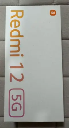 【開封のみ】Redmi 12 5G ミッドナイトブラック 128GB