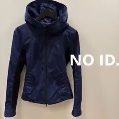 NO ID. ノーアイディー　フードブルゾン　ブルー　1 美品