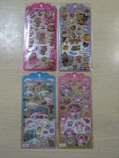 【正規品】サンリオ　ドロップジュエリーシール4枚セット