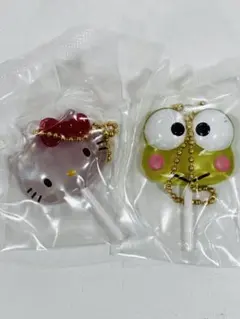 カラフルキャンディチャーム　サンリオ　キティ　けろけろけろっぴ