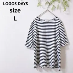 ♡LOGOS DAYS♡ロゴスデイズ ボーダーカットソー 半袖 シャツのサムネイル