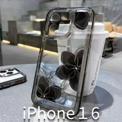 iPhone16用 クリアケース 花柄 大人可愛い 人気 デザイン