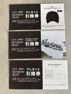 千葉ロッテマリーンズ 2025年シーズン ブラック特典チケット引換券2枚