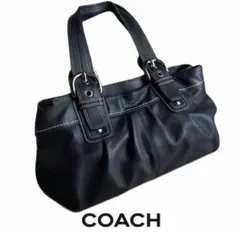 【美品】COACH（コーチ）　ソーホー プリーテッド トートバッグ　F13732