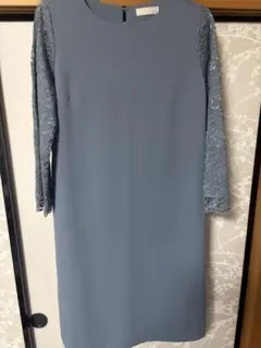 any SiS レース袖ワンピース ブルー