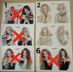 ・国内作家様 人物ステッカー バラ売り② コラージュ素材