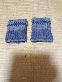 手編み ブドウ 系統 色の ハンドウォーマー