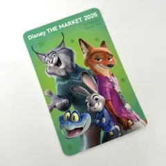 ディズニーザマーケット ノベルティ カード ズートピア２ パウバート