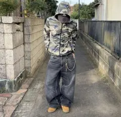 adidas カモフラージュ柄 フーデッドジャケット