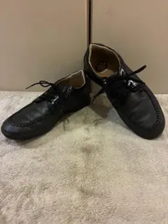 む*し様 アサヒメディカルウォーク サイドジップ レザー スニーカー ブラック