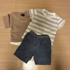 petit main Tシャツ・ショートパンツセット