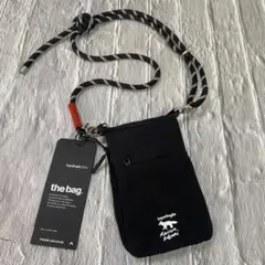 メゾンキツネ✖️トポロジーTopologieフォンサコッシュ ミニバッグ　ブラック