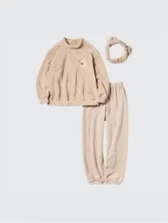 ユニクロ　UNIQLO GIRLS mofusand フリースセット　160