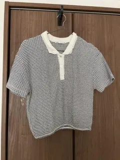 ZARA 半袖ニットポロ