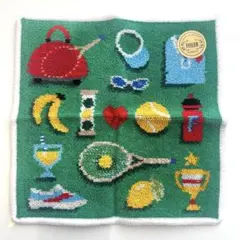 【新品未使用】FEILER フェイラータオルハンカチ アイラブテニス