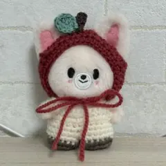 skzoo 10cm ぬい服　もぎたてりんご　サロペット　straykids