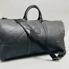 ハンティングワールド 2way ボストンバッグ バチュークロス ブラック