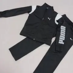 PUMA　プーマ　ジャージ　上下　セット　黒　ブラック　140