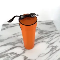 HERMES エルメス スカーフ 空箱 筒 リボン付き オレンジ