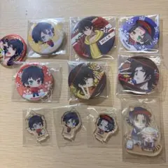 ヒプノシスマイク 山田二郎、一郎 三朗、B.B缶バッジ アクキー まとめ売り