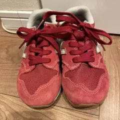 赤色　ニューバランス　キッズスニーカー　17.5cm