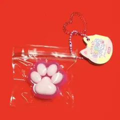 新品未使用☆袋保管☆ 肉球スクイーズ　もっちもち！にくきゅうパープルラメ　ハート
