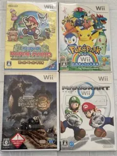 ⭐️24時間以内発送⭐️ Wiiソフトまとめ売り　4本セット　マリカー　モンハン