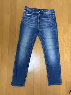 GU ダークブルースリムフィットデニム