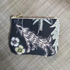 森の動物さんミニポーチ　ミナペルホネン