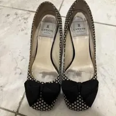 LANVIN ドット柄リボン付きハイヒールのサムネイル
