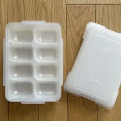 離乳食 冷凍保存容器 8マス フタ付き 複数個セット｜作り置き 小分け 保存容器