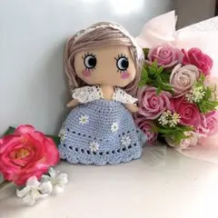 ちょし様専用 イルメール イーマリー♡ノーブルブルーの花柄刺繍ドレス