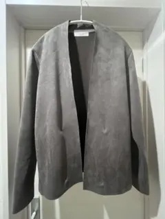 EDIFICE ノーカラー　グレー