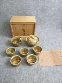 信楽焼奥田忠左衛門煎茶器揃え共箱付き [B29823] - メルカリ