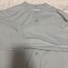 UNIQLO 長袖 クルーネック カーディガン ライトグリーン Lのサムネイル