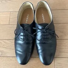 REGAL ブラック レースアップシューズ