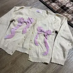 メゾピアノ 長袖 カーディガン 115-125cm 中古品