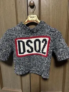 週末お値引き！ディースグェアード2 クロップドローゲージロゴセーター試着のみ