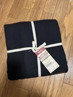 無印良品 敷布団カバー シングル 新品 紺色 綿
