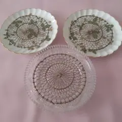 金属製円形トレー3枚セット